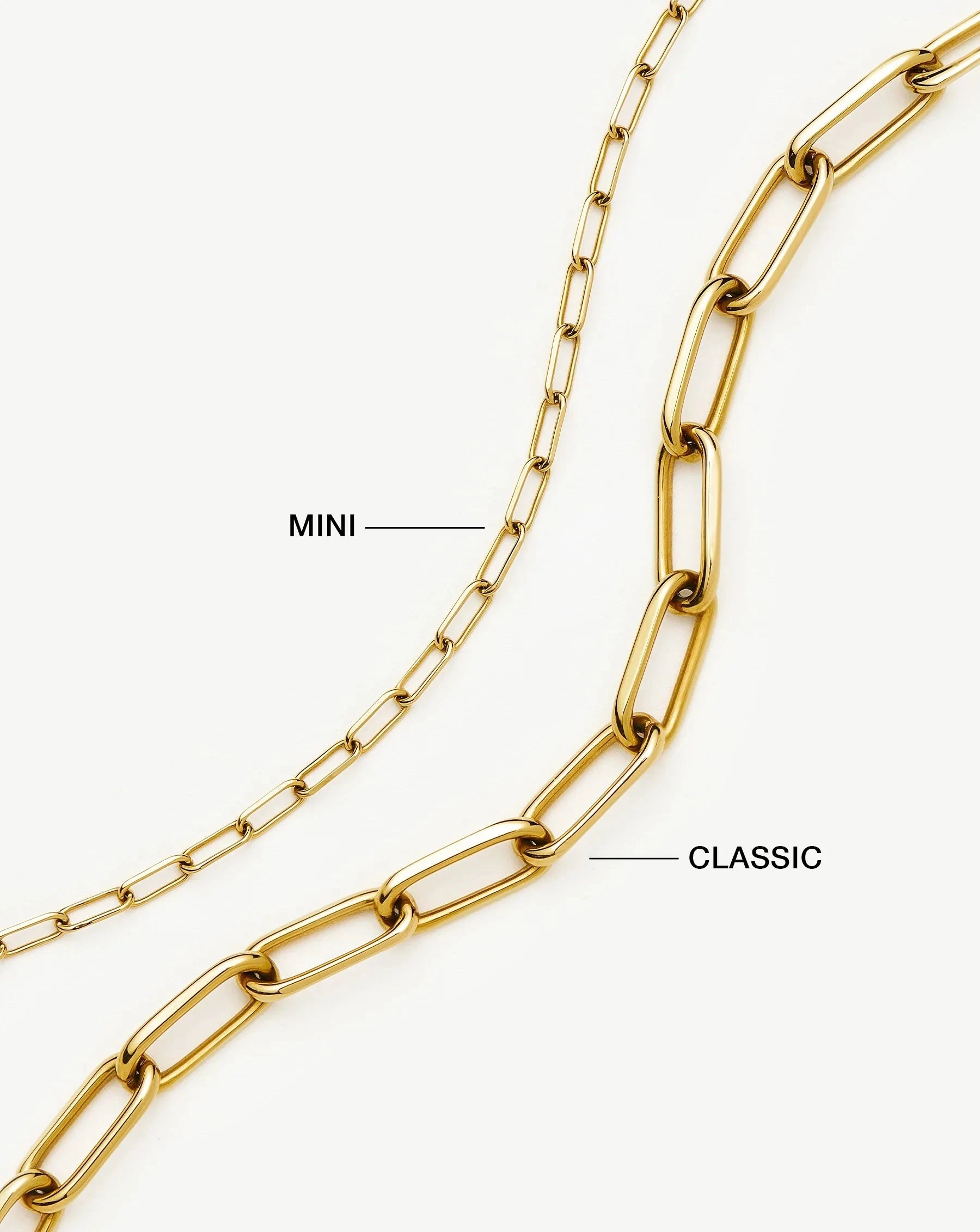 Classic Paperclip Chain Necklace | 18ct Gold Plated - Image 5