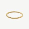 Classic Round Hinged Bangle | 18ct Gold Plated