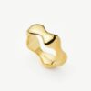 Eny Puffy Stacking Ring | 18ct Gold Plated