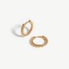 Solid Gold Rope Huggies