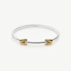 Lucy Williams Knot Hinged Bangle | Mixed Metal