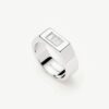 Lucy Williams Triple Stone Chunky Ring | Silver Plated