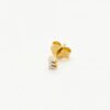 Pave Initial Single Stud Earring - Initial E | 18ct Gold Vermeil/Cubic Zirconia