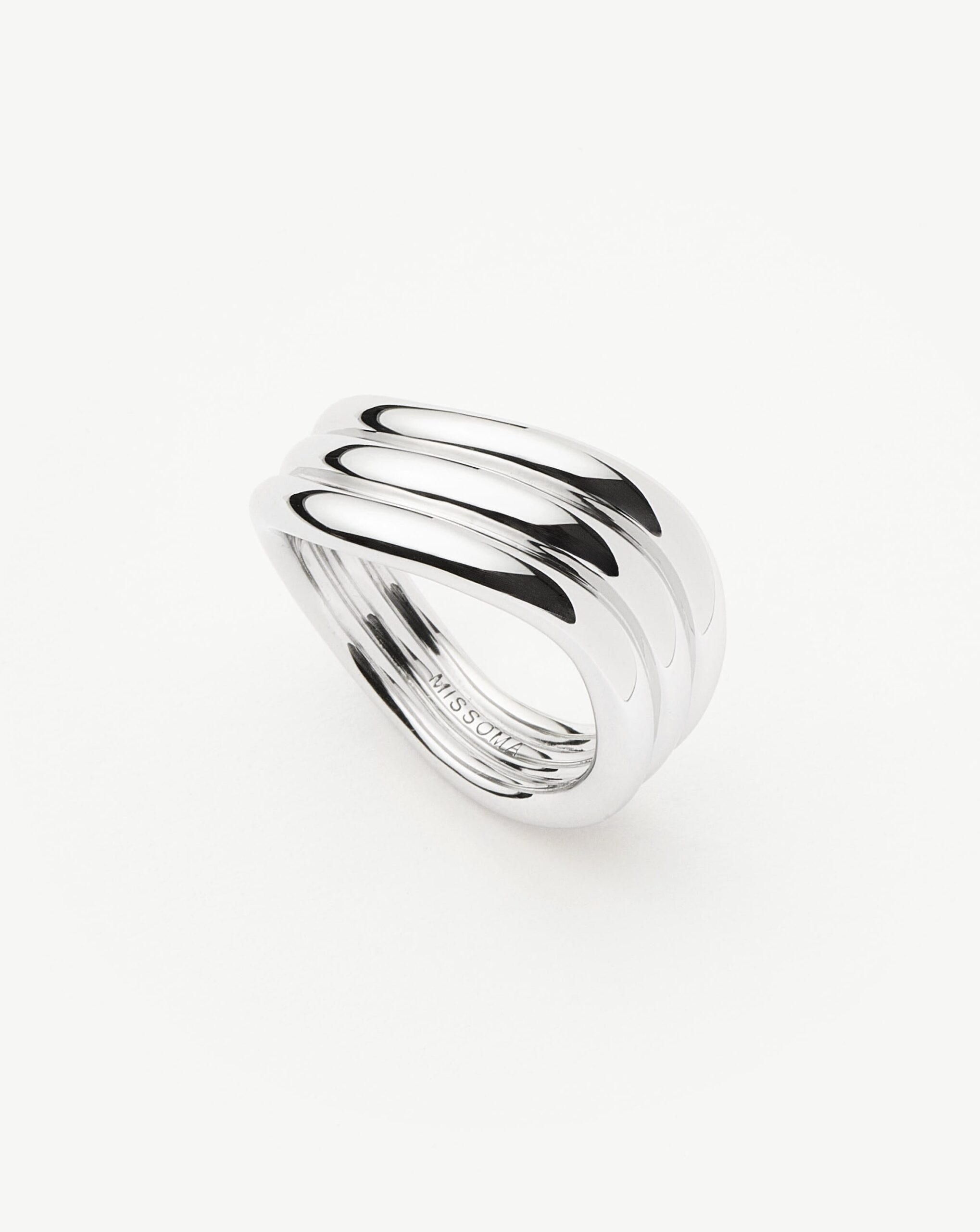 Savi Signature Triple Ring | Silver Plated