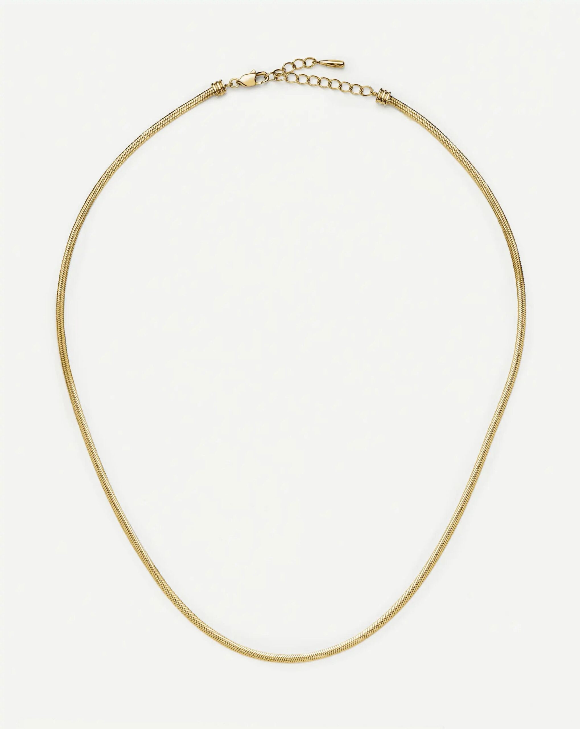 Thin Snake Chain Necklace | 18ct Gold Plated